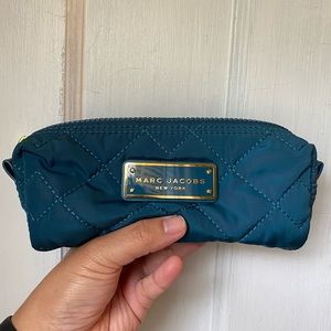 Marc Jacobs Quilted Nylon Cosmetic Bag in Deep Sea